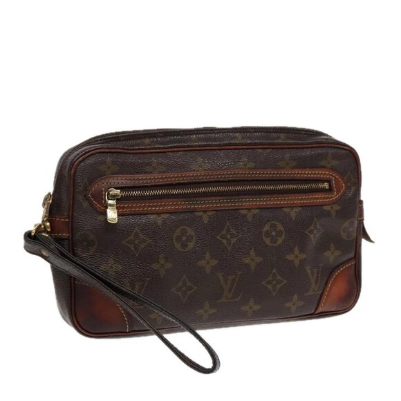 LOUIS VUITTON Monogram Marly Dragonne GM Clutch Bag - Picture 1 of 15